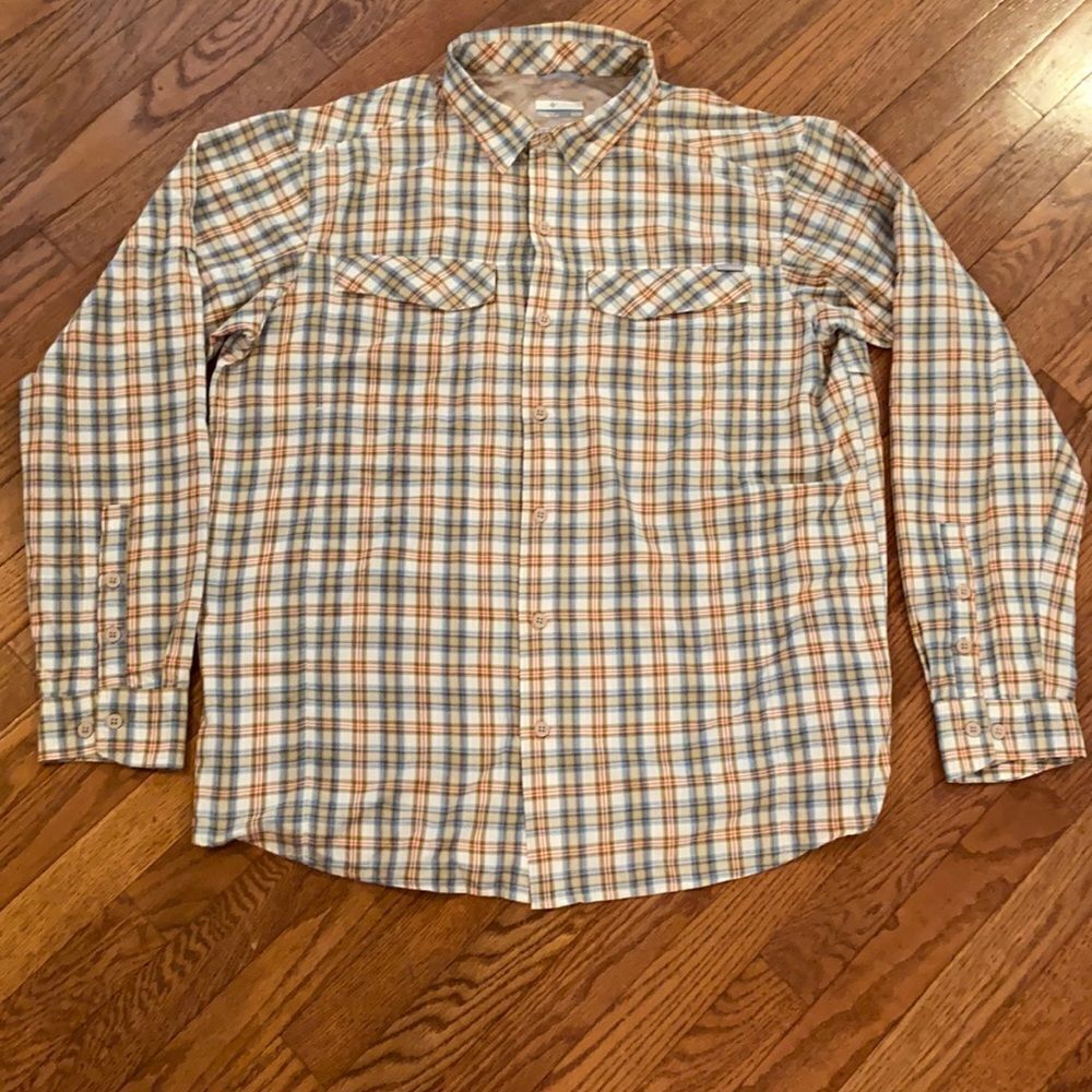 Columbia Men’s fishing long sleeve shirt nylon shell size xl